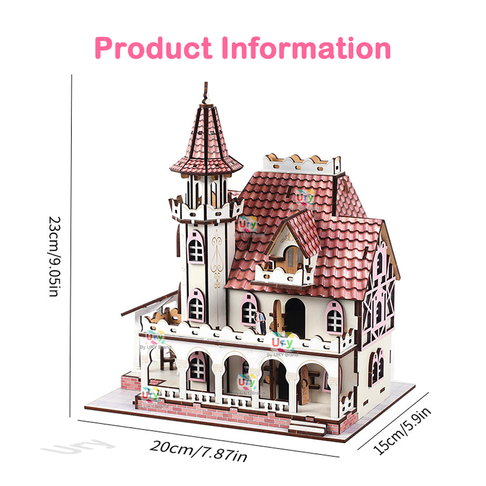 URY 3D Wooden Puzzle Medieval  - Philodendron Pink Princess 评论和价格