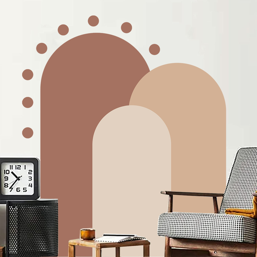 Pink Bohemian Style Wall Decal - Monstera Thai Constellation 评论和价格