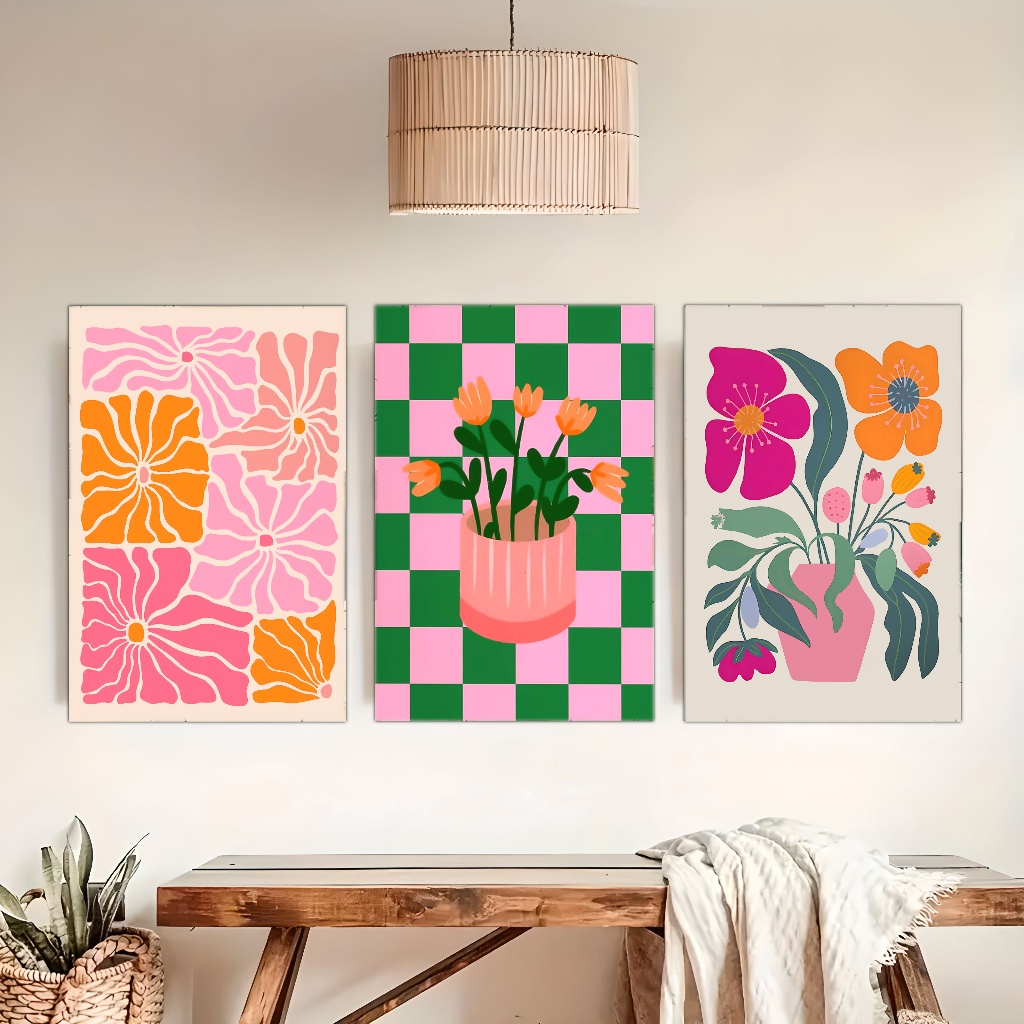 Vibrant Flowers and Vases Canv - Plant Parenting 评论和价格