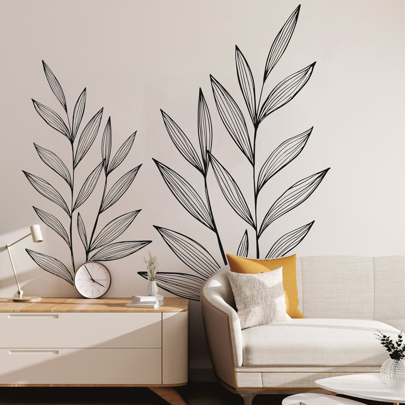 Large Palm leaves X 2 Wall Dec - Monstera Thai Constellation 评论和价格